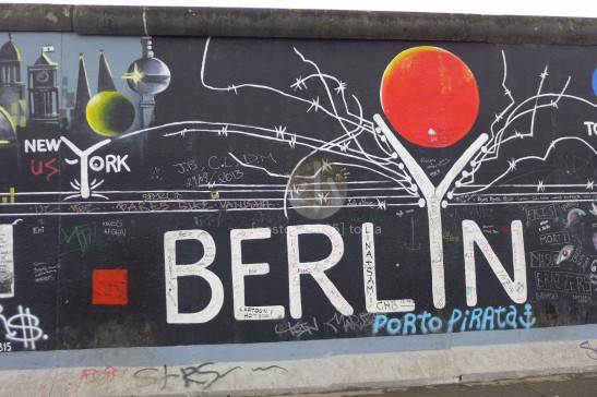 柏林圍牆East Side Gallery上的其中一幅壁畫。